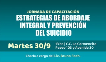 JORNADA DE ESTRATEGIAS Y ABORDAJE INTEGRAL DE PREVENCIN DEL SUICIDIO